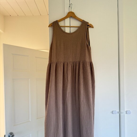 It Is Well LA - Organic Reversible Gauze Midi Dress - Picture 2 of 9